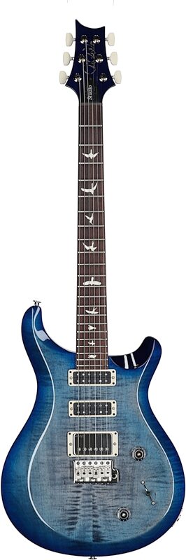 PRS Paul Reed Smith S2 Studio Electric Guitar, Faded Gray Black Blue Burst, Serial Number S2080103, Full Straight Front
