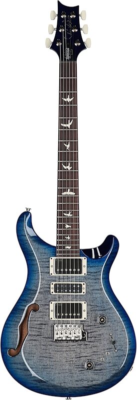 PRS Paul Reed Smith S2 Special Semi-Hollow Electric Guitar (with Gig Bag), Faded Gray Black Blue Burst, Serial Number S2080766, Full Straight Front