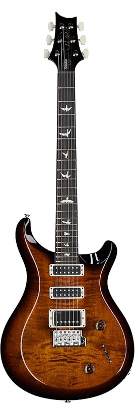 PRS Paul Reed Smith S2 Studio Electric Guitar, Black Amber, Serial Number S2080979, Full Straight Front