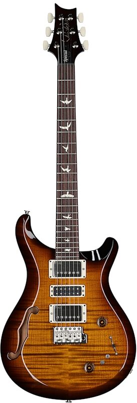 PRS Paul Reed Smith S2 Special Semi-Hollow Electric Guitar (with Gig Bag), Black Amber, Serial Number S2080043, Full Straight Front