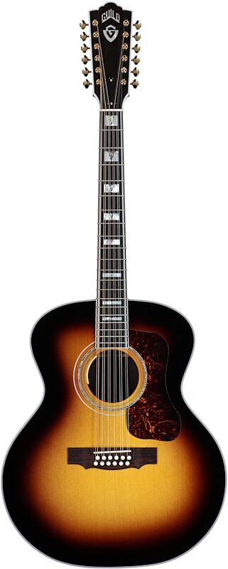 Guild F-512E Acoustic-Electric Guitar, 12-String (with Case), Antique Burst, Serial Number US250450, Full Straight Front