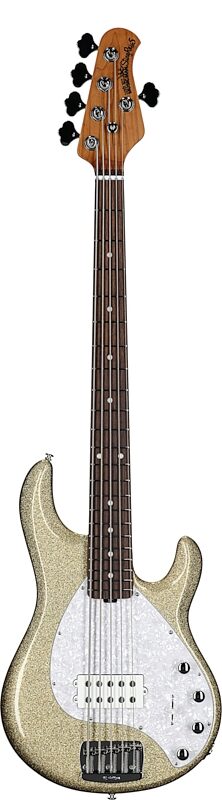 Ernie Ball Music Man StingRay 5 Special Electric Bass, 5-String (with Case), Genius Gold, Serial Number K07062, Full Straight Front