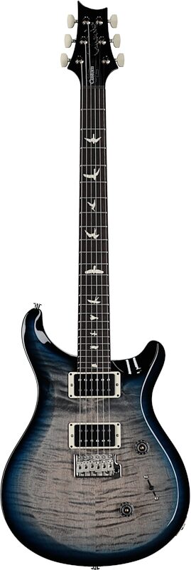 PRS Paul Reed Smith S2 Custom 24 Gloss Pattern Thin Electric Guitar (with Gig Bag), Faded Gray Black Blue Smokeburst, Serial Number S2081827, Full Straight Front