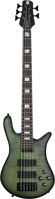 Spector Euro5 LX Electric Bass, 5-String (with Gig Bag), Haunted Moss Matte, Serial Number 21NB22754, Full Straight Front