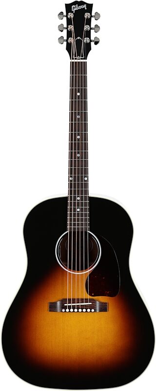Gibson J-45 Standard Acoustic-Electric Guitar (with Case), Vintage Sunburst, Serial Number 21295106, Full Straight Front