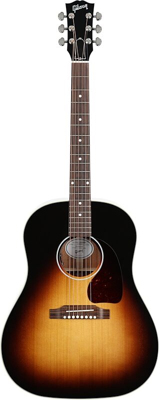 Gibson J-45 Standard Acoustic-Electric Guitar (with Case), Vintage Sunburst, Serial Number 21295041, Full Straight Front