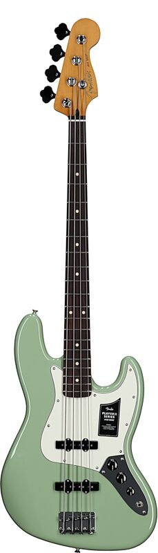 Fender Player II Jazz Electric Bass, with Rosewood Fingerboard, Birch Green, Full Straight Front