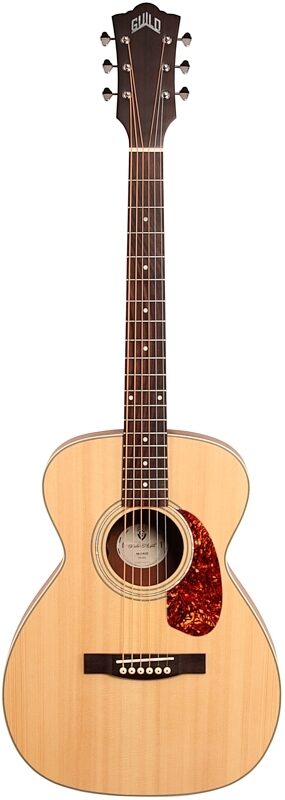 Guild M240E Acoustic-Electric Guitar, Natural, Full Straight Front