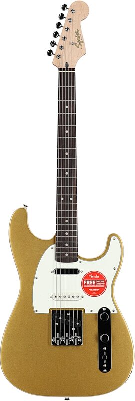 Squier Paranormal Custom Nashville Stratocaster Electric Guitar, Aztec Gold, Full Straight Front