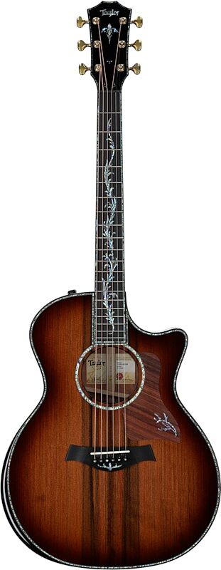 Taylor PS14ce Urban Ironbark Grand Auditorium Acoustic-Electric Guitar (with Case), Shaded Edgeburst, Full Straight Front