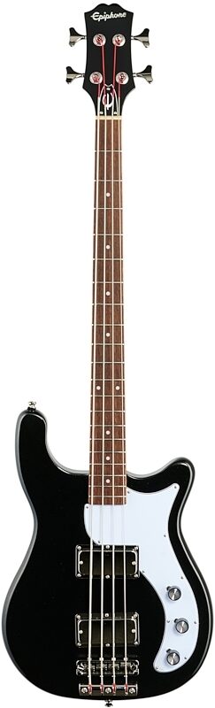 Epiphone Embassy Pro Electric Bass, Graphite Black, Full Straight Front
