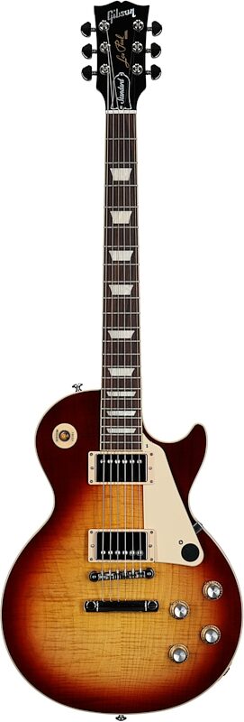 Gibson Exclusive '60s Les Paul Standard AAA Flame Top Electric Guitar (with Case), Bourbon Burst, Blemished, Full Straight Front