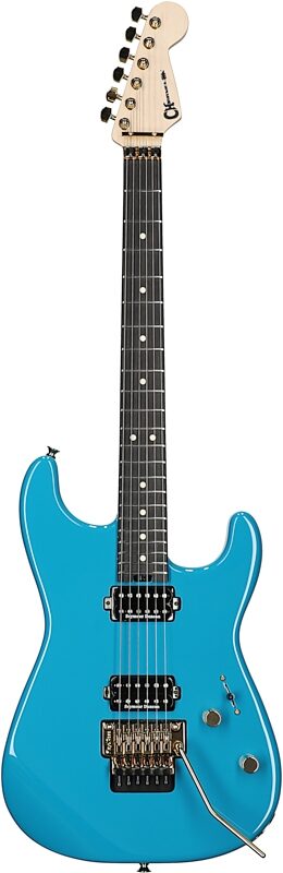 Charvel Pro-Mod San Dimas SD1 HH FR Electric Guitar, Miami Blue, USED, Scratch and Dent, Full Straight Front