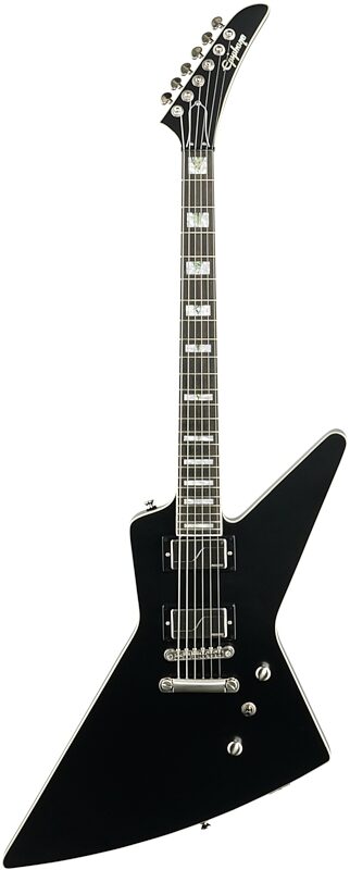 Epiphone Extura Prophecy Electric Guitar, Black Aged Gloss, Full Straight Front