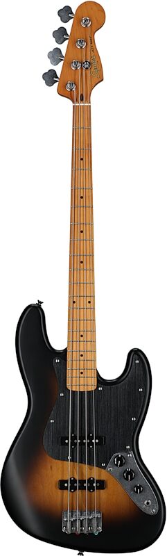 Squier 40th Anniversary Jazz Electric Bass, with Maple Fingerboard, Satin 2-Color Sunburst, Full Straight Front