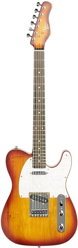 Michael Kelly '53 Open Pore Electric Guitar, Ebony Fingerboard, Tobaccoburst, Blemished, Full Straight Front