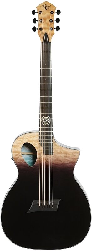 Michael Kelly Forte Port X Acoustic-Electric Guitar, Partial Eclipse, Full Straight Front