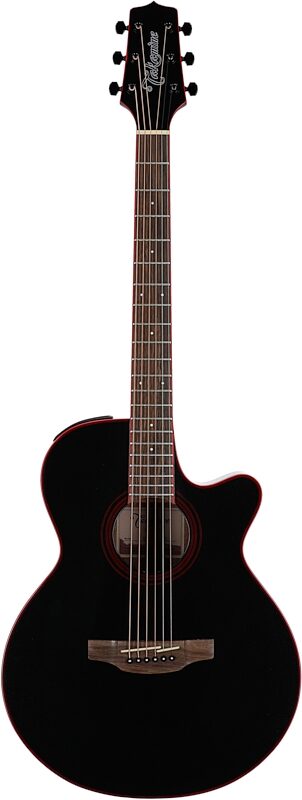Takamine GF49CE FXC Acoustic-Electric Guitar, Cosmic Black, Full Straight Front