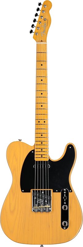 Fender American Vintage II 1951 Telecaster Electric Guitar, Maple Fingerboard (with Case), Butterscotch Blonde, Full Straight Front