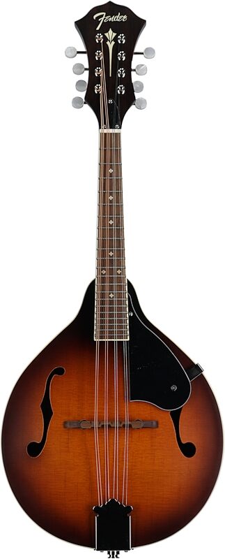 Fender Paramount PM180E Acoustic-Electric Mandolin (with Gig Bag), Cognac, Full Straight Front