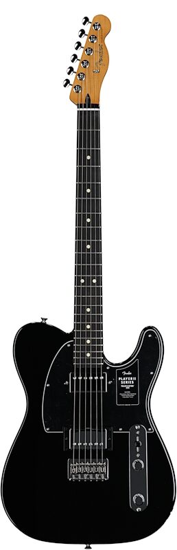 Fender Player II Telecaster HH Electric Guitar, with Rosewood Fingerboard, Black, Full Straight Front