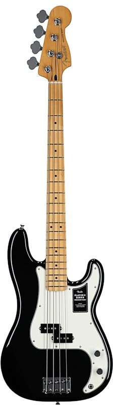 Fender Player II Precision Electric Bass, with Maple Fingerboard, Black, Full Straight Front