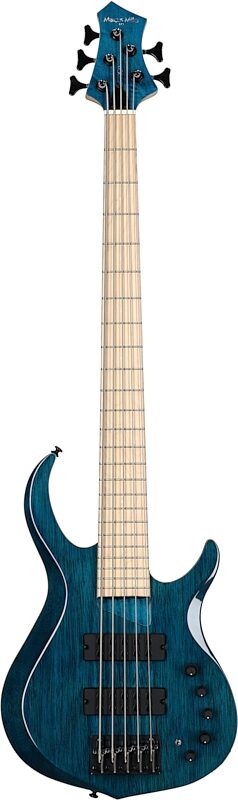 Sire Marcus Miller M2 5-String Electric Bass, Transparent Blue, Full Straight Front