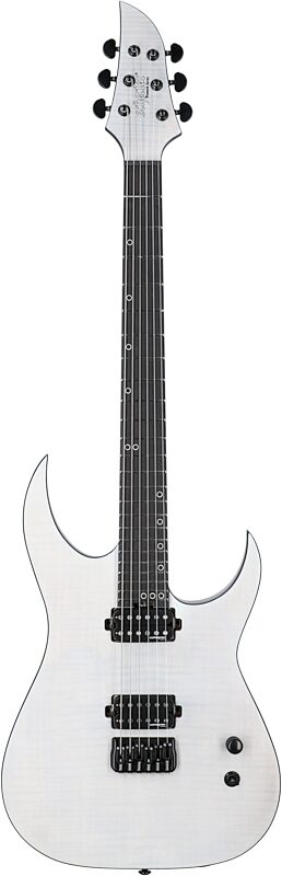 Schecter KM-6 MK-III Keith Merrow Legacy Electric Guitar, Tri-White Satin, Full Straight Front