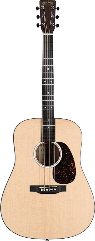 Martin D-10E Road Series Acoustic-Electric Guitar (with Soft Case), Natural, Sitka Spruce Top, Full Straight Front