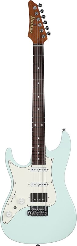 Ibanez AZ2204NWL Prestige Electric Guitar (with Case), Left-Handed, Mint Green, Full Straight Front