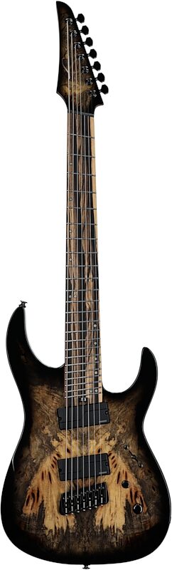 Legator N7FOD Ninja 7 Overdrive Multi-Scale Electric Guitar, 7-String, Jupiter Burst, Full Straight Front