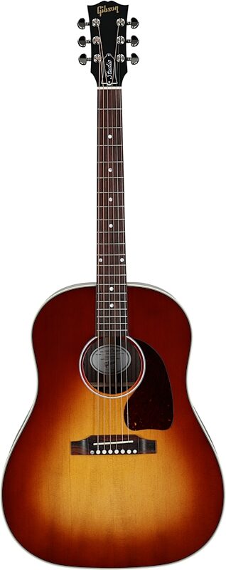 Gibson J-45 Studio Rosewood Acoustic-Electric Guitar, Gloss Finish (with Case), Rosewood Burst, Full Straight Front