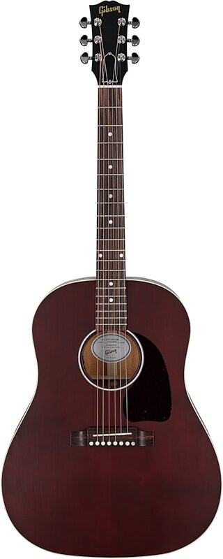 Gibson Limited Edition J-45 Special Acoustic-Electric Guitar (with Gig Bag), Wine Red, Full Straight Front