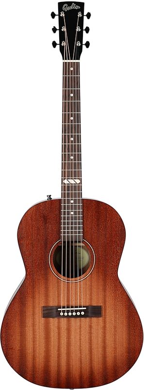 Godin Limited Edition Folk Rustic Acoustic-Electric Guitar, Black Burst, Full Straight Front