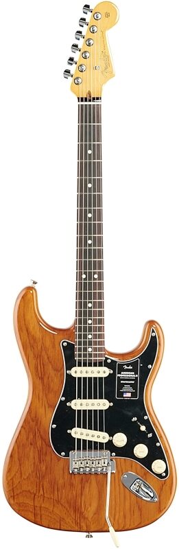 Fender American Professional II Stratocaster Electric Guitar, Rosewood Fingerboard (with Case), Roasted Pine, USED, Scratch and Dent, Full Straight Front