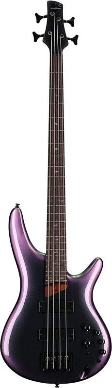 Ibanez SR500E Electric Bass, Black Aurora Burst, Full Straight Front