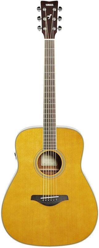 Yamaha FG-TA Dreadnought TransAcoustic Acoustic-Electric Guitar, Vintage Tint, Full Straight Front