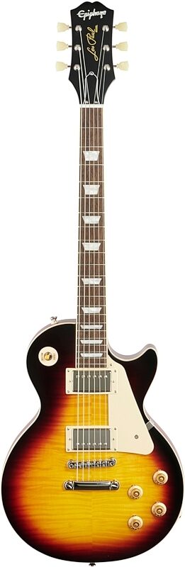 Epiphone 1959 Les Paul Standard Electric Guitar (with Case), Aged Dark Burst, Full Straight Front