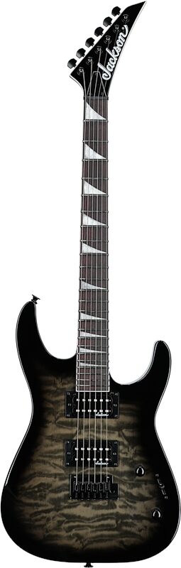Jackson JS Series Dinky JS20 DKQ 2PT Electric Guitar, Transparent Black, Full Straight Front