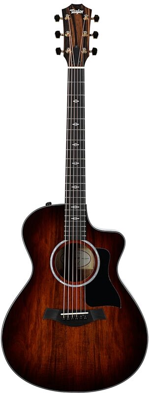 Taylor 222ce-K DLX Grand Concert Acoustic-Electric Guitar (with Case), New, Full Straight Front