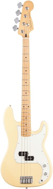 Fender Player Precision Electric Bass, Maple Fingerboard, Buttercream, Full Straight Front