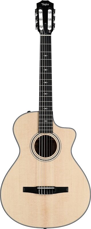 Taylor 312ce-N Grand Concert Classical Acoustic-Electric Guitar (with Case), New, Full Straight Front