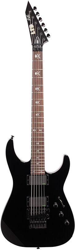 ESP LTD KH-602 Kirk Hammett Signature Electric Guitar (with Case), Black, Full Straight Front