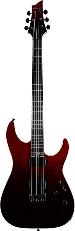 Schecter C-1 SLS Elite Electric Guitar, Blood Burst, Full Straight Front