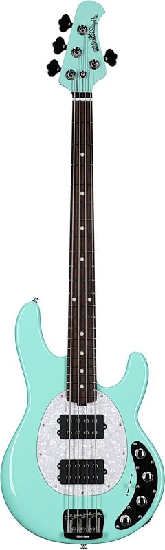 Ernie Ball Music Man StingRay Special HH Electric Bass (with Case), Laguna Green, Full Straight Front