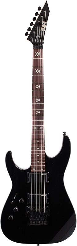 ESP LTD Kirk Hammett KH202 Electric Guitar, Left-Handed, Black, Full Straight Front