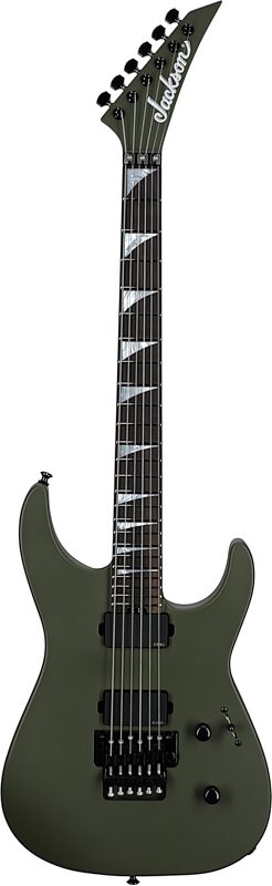 Jackson American Soloist SL2MG Electric Guitar (with Case), Matte Army Drab, Full Straight Front
