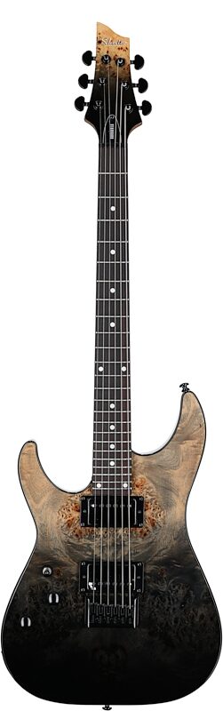 Schecter C-1 Standard Electric Guitar, Left-Handed, Black Fade Burst, Full Straight Front