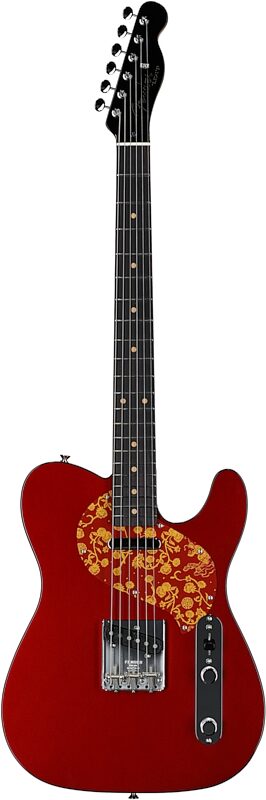 Fender Limited Edition Raphael Saadiq Telecaster Electric Guitar, Rosewood Fingerboard (with Case), Dark Metallic Red, Full Straight Front