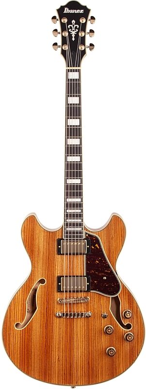 Ibanez AS93ZW Artcore Expressionist Semi-Hollowbody Electric Guitar, Natural, Full Straight Front